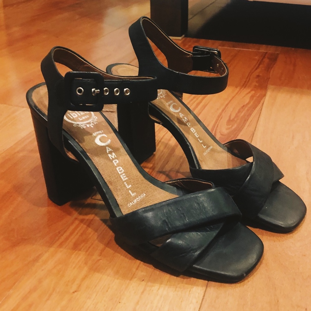 Vintage Jeffrey Campbell Leather Strappy Heels